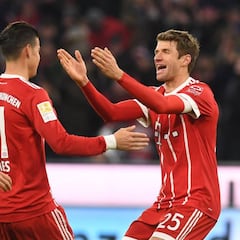 El Bayern sigue firme con los dobletes de Müller y Lewandoski