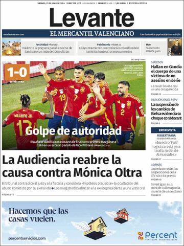 España es una fiesta, bravissimo... las portadas en prensa tras la victoria ante Italia