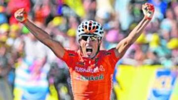 <b>UNA ETAPA. </b>Astarloza ganó en Bourg Saint Maurice, en el Tour.