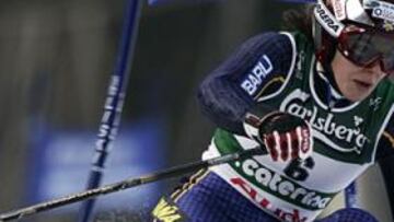 <b>DISCRETA. </B>Rienda no ha podido pasar de la novena posición en el gigante.