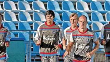 <b>EL DÍA DESPUÉS.</b> Ustari, durante el entrenamiento de ayer.