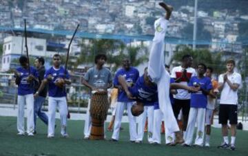 Bailarín de capoeira.