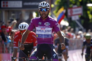 El ciclista del Quick Step Fernando Gaviria ganó la etapa 13 de la edición centenario del Giro de Italia y se convierte en el primer colombiano en ganar cuatro etapas en una vuelta grande.