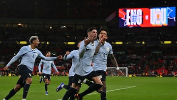 Ben White’s goal on his England return is canceled out by Fede Valverde’s injury-time penalty at Wembley.