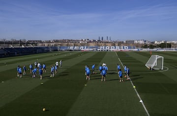 El Madrid entrena pensando en el Girona