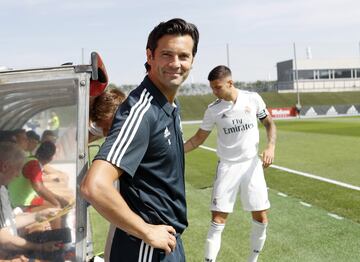 Solari, entrenador del Real Madrid Castilla. 