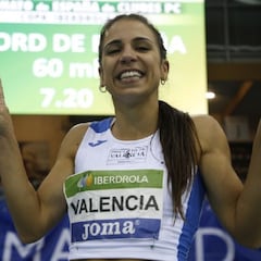 Maribel Pérez vuelve a batir el récord de España de 60 metros