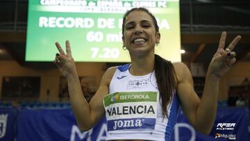 Maribel Pérez vuelve a batir el récord de España de 60 metros