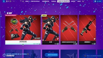 X-23 es una skin de la tienda de Fortnite