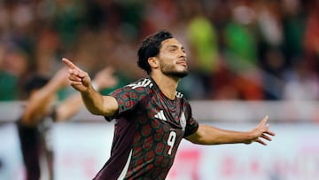 FILE PHOTO: Soccer Football - International Friendly - Mexico v United States - Akron Stadium, Guadalajara, Mexico - October 15, 2024 Mexico's Raul Jimenez celebrates scoring their first goal REUTERS/Fernando Carranza/File Photo