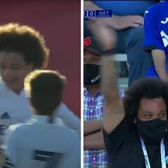El hijo de Marcelo se presenta futbolísticamente a España: golazo en plan portaaviones