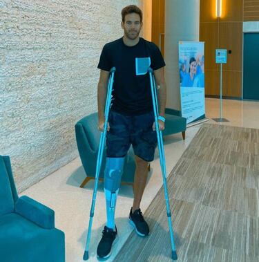 Delpo continua la rehabilitación