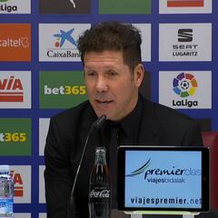 Simeone sobre la 'colleja' del árbitro a Morata: "A mí me cayeron cuatro partidos"