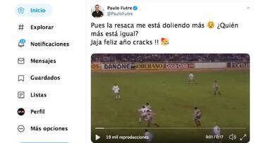 La felicitación del año más atlética de Futre con recuerdo directo al Madrid