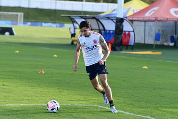 Primer entrenamiento de la Selección Colombia pensando en el partido ante Uruguay