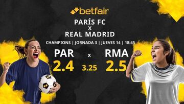 Paris FC Femenino vs. Real Madrid CF Femenino: horario, TV, estadísticas, clasificación y pronósticos
