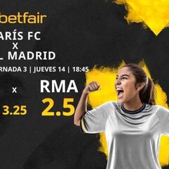 Paris FC Femenino vs. Real Madrid CF Femenino: horario, TV, estadísticas, clasificación y pronósticos