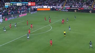 La brillante asistencia de James ante Mazatlán.