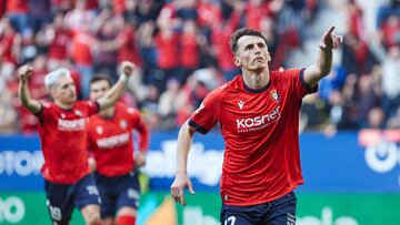 Budimir celebra su gol ante el Madrid.