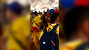 Los colombianos se toman el tren de Moscú