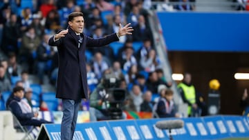 Diego Alonso, en San Sebastián.