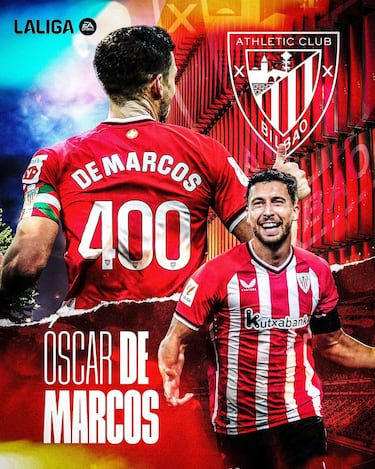 De Marcos, 400 partidos en Liga