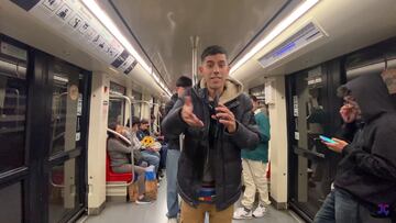 Youtuber venezolano recorre el Metro de Santiago y jamás pensó encontrar esto: “Se parece demasiado”