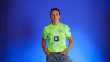 Alexia Putellas en la presentación de la nueva tercera equipación del Fútbol Club Barcelona.