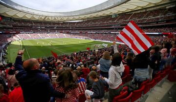 Los Colchoneros promedian 60.160 fanáticos por partido.