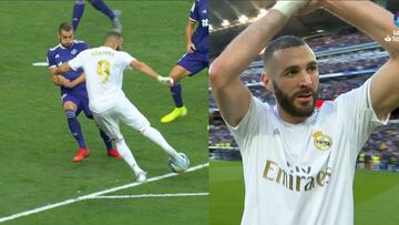 Benzema y todos sus goles de liga: Marcó hasta con el hombro