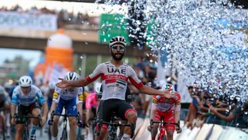Fernando Gaviria gan&oacute; en la &uacute;ltima etapa de la Vuelta a San Juan. 