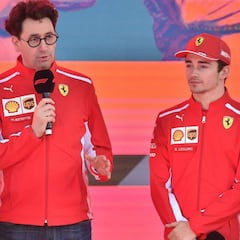 Binotto refuerza a sus pilotos: "La unión Vettel-Leclerc funciona"