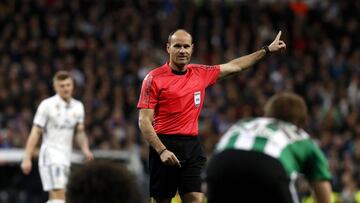 Mateu Lahoz, en el Madrid-Betis.