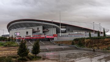 04/09/2023 ATLETICO DE MADRID ESTADIO CIVITAS METROPOLITANO LLUVIA DANA