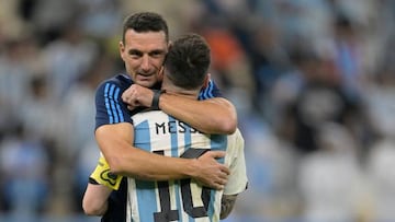 Pleitesía de Lionel Scaloni a Messi: "Es el mejor de la historia"