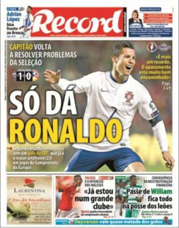 Portadas de la prensa deportiva