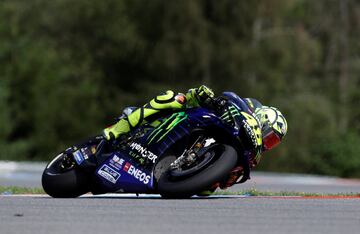 Valentino Rossi durante la carrera.