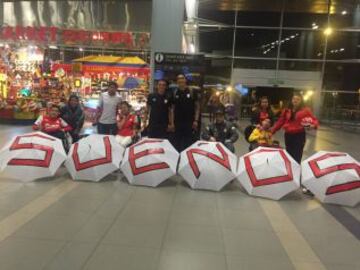 Santa Fe viajó con 24 jugadores a Porto Alegre para enfrentar a Inter.