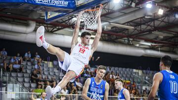 España, durante el partido