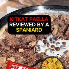 Un cocinero canadiense ‘inventa’ la paella KitKat