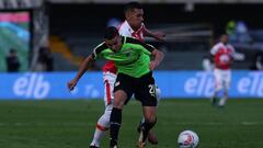 Nicol&aacute;s Benedetti, la figura del Cali en la derrota ante Santa Fe.