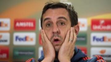 El entrenador inglés del Valencia CF, Gary Neville.