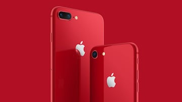 Nuevos iPhone 8 y 8 Plus en rojo, modelos ben¨¦ficos para la lucha contra el VIH
