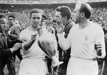 Raymond Kopa was part of the great Real Madrid side of the 1950s alongside Alfredo Di Stéfano