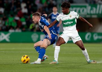 John, el pasado viernes ante el Real Oviedo.