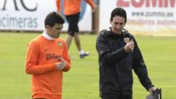 <b>REVANCHA.</b> David Villa, delantero del Valencia, ha manifestado que su equipo afronta el partido de Copa de la UEFA del jueves contra el Rosenborg con ánimo de sana revancha.