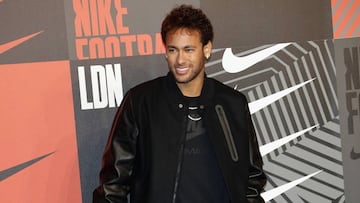 Neymar en un evento de Nike.
