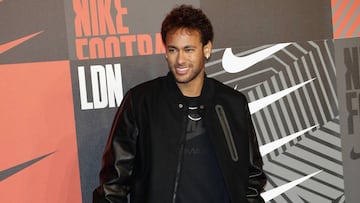 Neymar en un evento de Nike. 