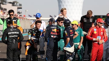 Pilotos de F1 durante el GP de Abu Dhabi 2024.