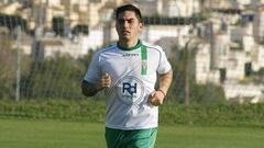 Jean Paul Pineda entrenando con el Córdoba.